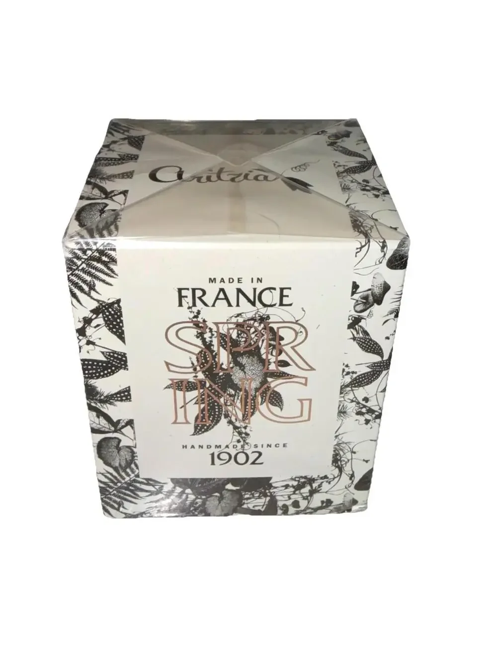 NEW Aritzia Spring Black Luxury Jar Candle Plastic Sealed HandMade In France